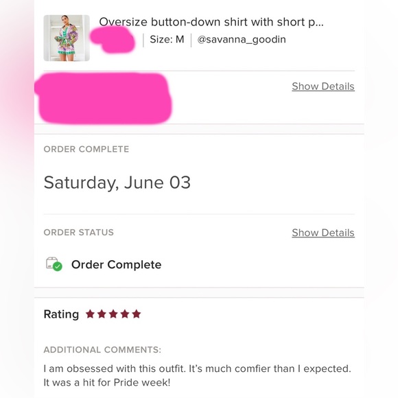 Oversize button-down shirt with short pants set - Picture 15 of 15